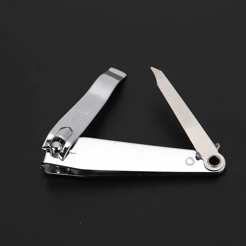 Nail Clippers Stainless Steel Sharp Nail Cutter Curved Edge Adult Men Women Swing Out Cleaner/File