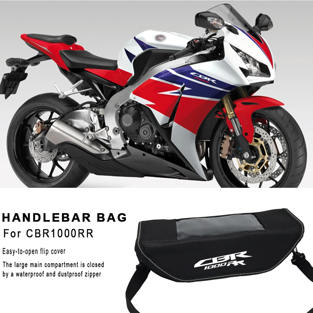 

For Honda CBR 1000 RR Black Edition Motorcycle Waterproof And Dustproof Handlebar Storage Bag