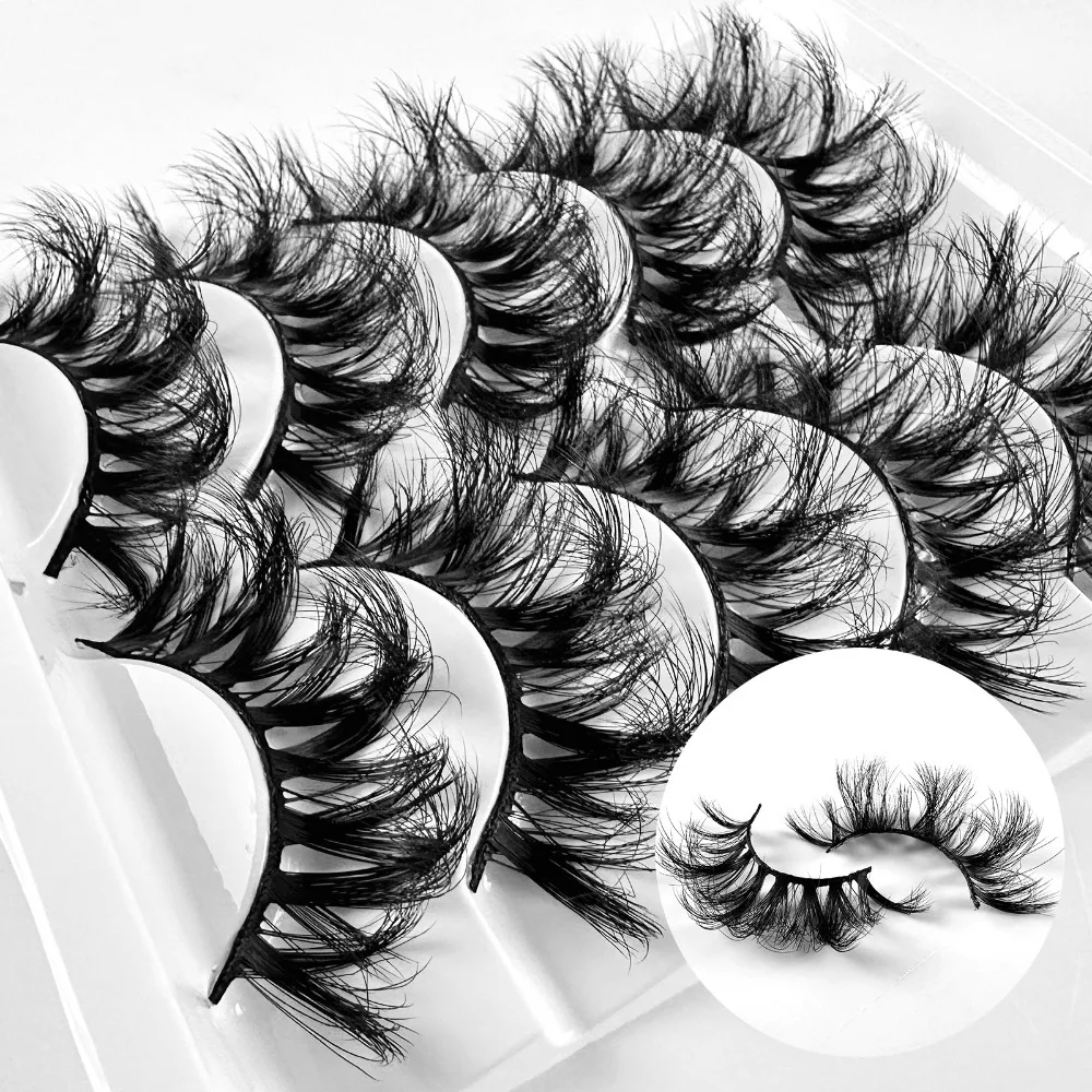 

Fashion Wispy Flared Crisscross Fluffy Multilayers Eye Lash Extension False Eyelashes Faux Mink Hair Shiny eyelashes