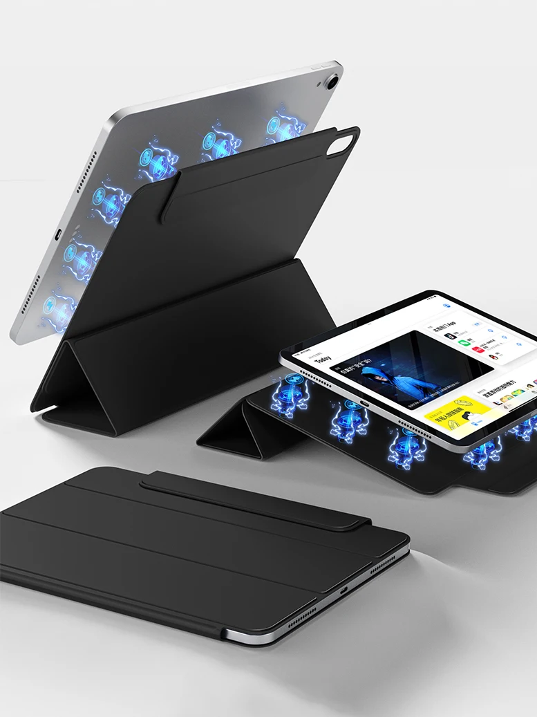 Premium Trifold Stand Tablet Case with Magnetic Attachment and Slim Design