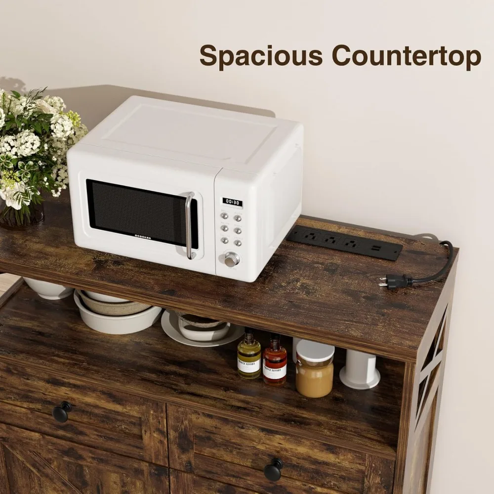 Farmhouse Barn Door Sideboard 4