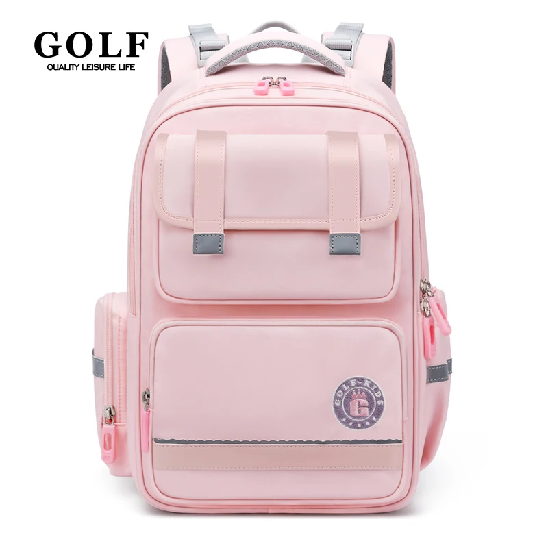 GOLF Primary School Bags for Girls Pink School Backpacks 9 to 10 Years Bookbags Kids Orthopedic Backpack Grade 1 to 4 Boys 2025 2
