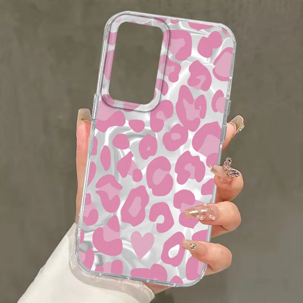 Korean Leopard Print Girls Phone Case Cover