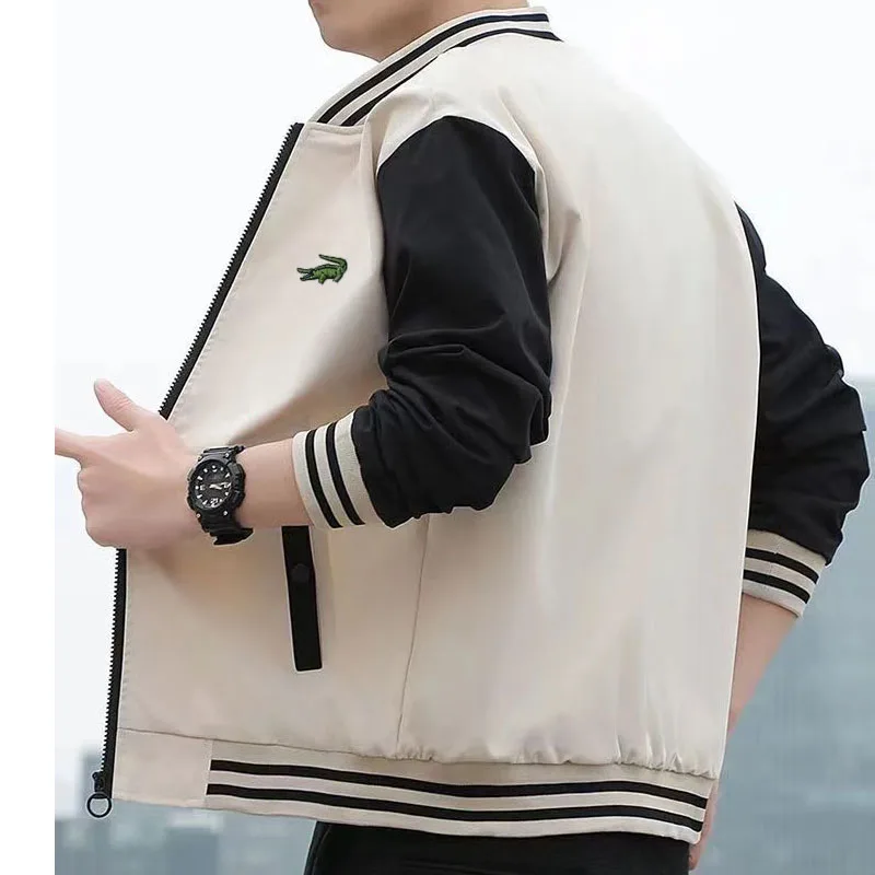 Spring and autumn new CARTELO embroidery men’s zipper light jacket pilot jacket fashion casual trench coat baseball uniform