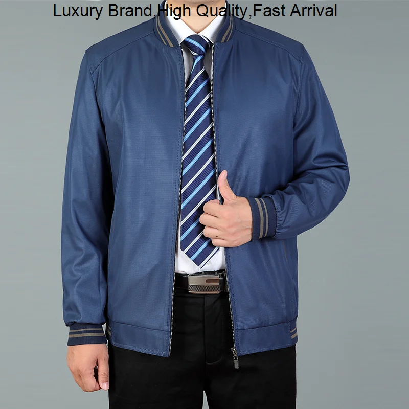 

Bomber Men Spring Fashion s High Quality Man Autumn Coat Windbreaker Jacket Business Overcoat Rib Cuff Korean Style
