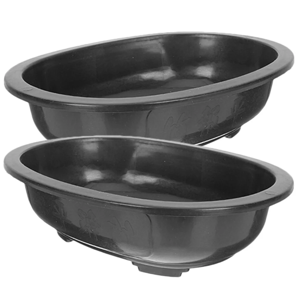 Flowerpot Gardening Planter Oval Ornament Large Bonsai Decorative Pots Indoor Plants