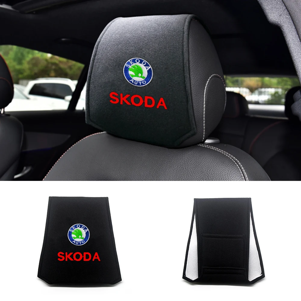 Car Headrest Cover Auto Styling Head Neck Rest Cushion Protection
