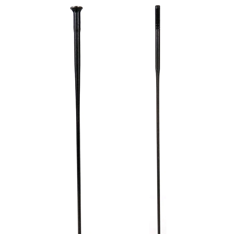 Bike Spoke Pillar Wing20 Type 1pcs/lot FG14 2.0mm Straight Pull Blade Flat Black 224-306mm Alloy Brass or Not Nipple 14mm 16mm