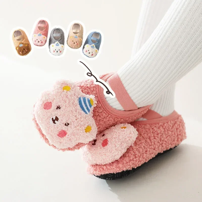

Winter Baby Floor Sock Anti-slip Home Indoor Floor Socks Kids Newborn Baby Infants Toddler Soft Sole First Walker Children Shoes
