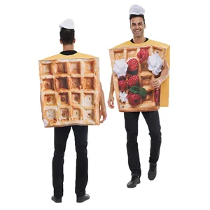 Image for Waffle Cosplay Costume Woman Funny Food Performanc 