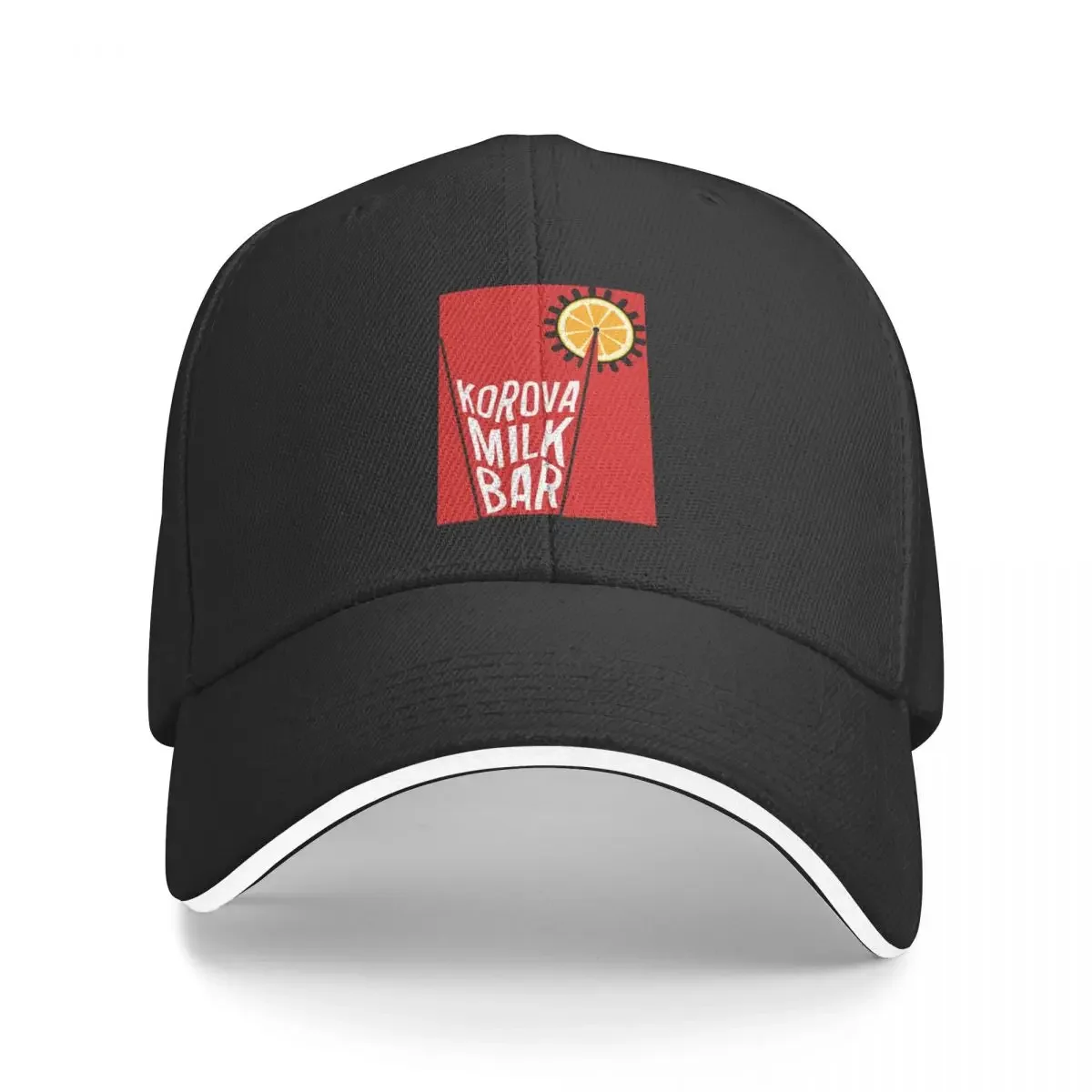 

Korova Milk Bar Poster Baseball Cap Snap Back Hat Anime New In The Hat Boy Women's