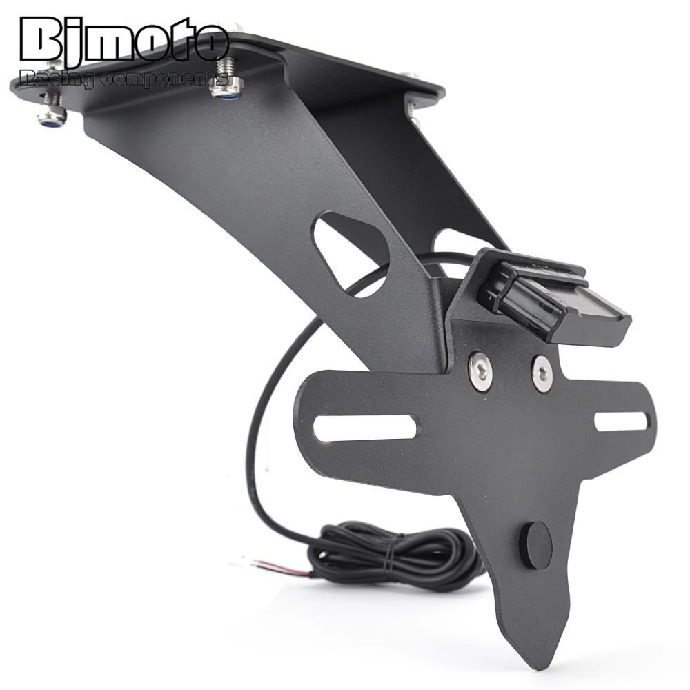 야마하 YZF-R25 YZF-R3 MT-25 MT-03 2024 2023-2019 YZFR25 MT25용 YZFR3 2025 오토바이 번호판 브래킷 (번호판 라이트 포함)