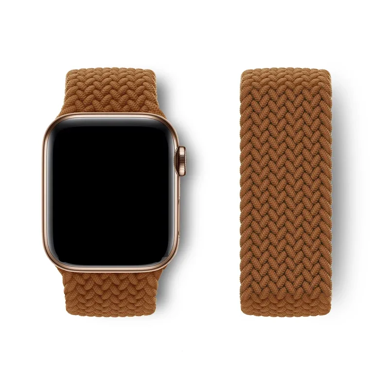 Elastic Braided Loop Watch Band Strap in Multiple Sizes