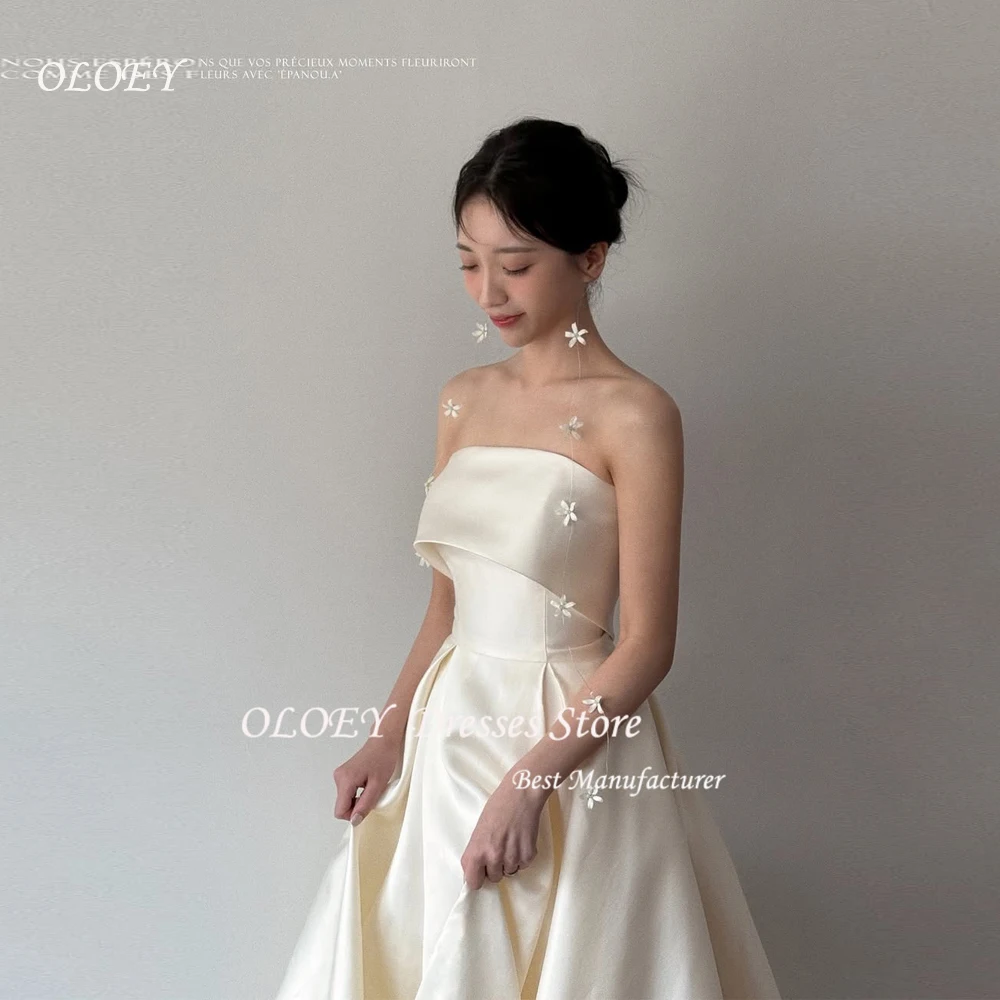 green emerald velvet dress Half Sleeve High-Low Wedding Dresses Satin Korea Engagement Dresses ZW399 main image 1