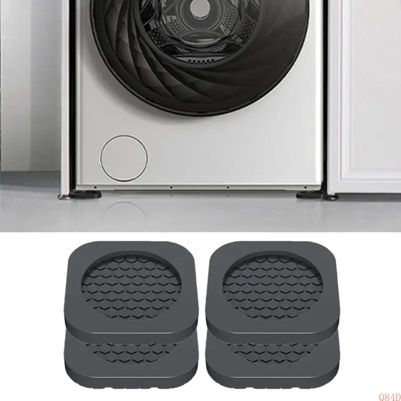 Q84D 4PCS 세탁기 대기 시간 반역 패드 와셔 진동 패드 쉬운 설치