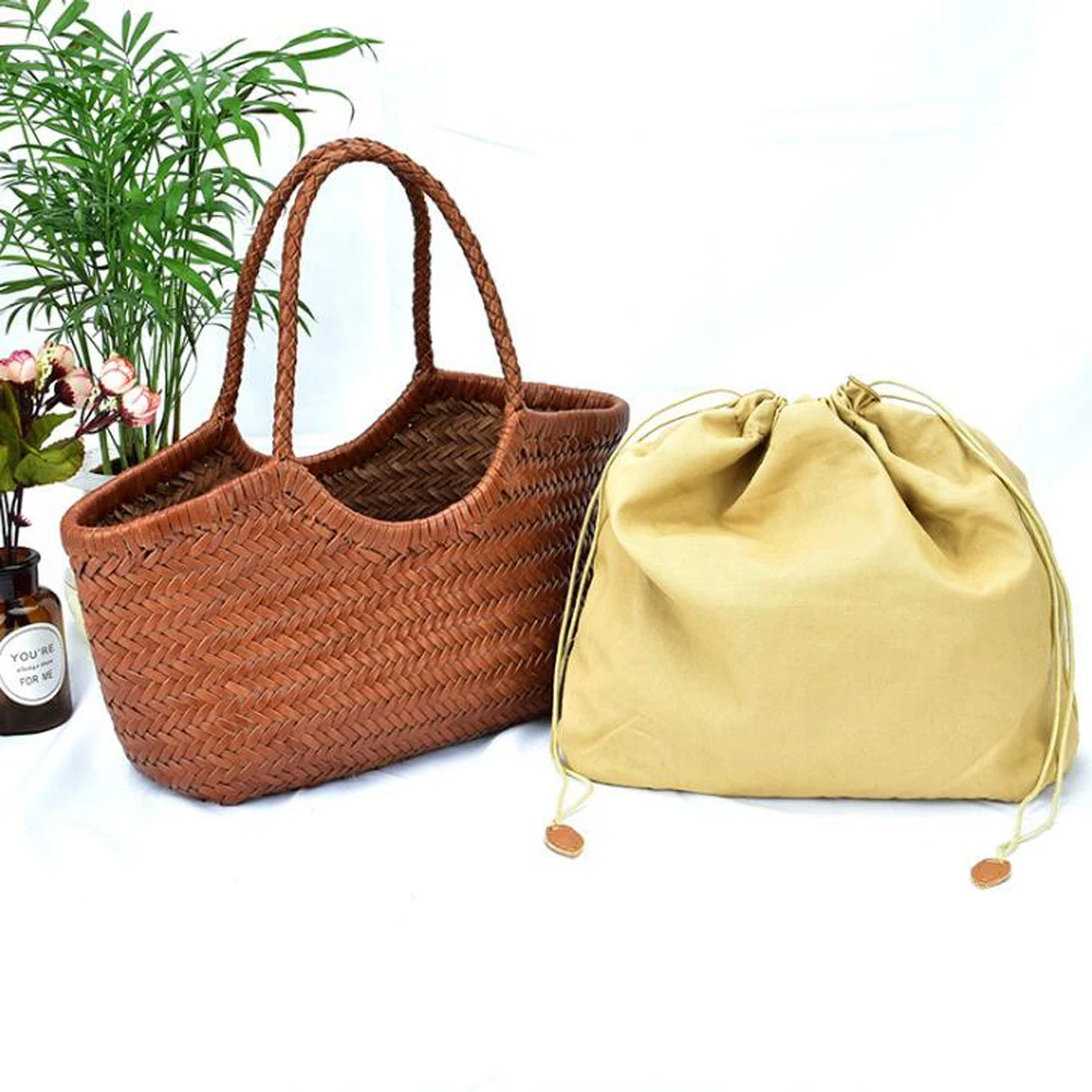 

100% Natural Cowhide Weave Handbags Fashion Small Manual Hand Made Ladies Flap Handbag Exquisite Tote Dating Shopping Bags