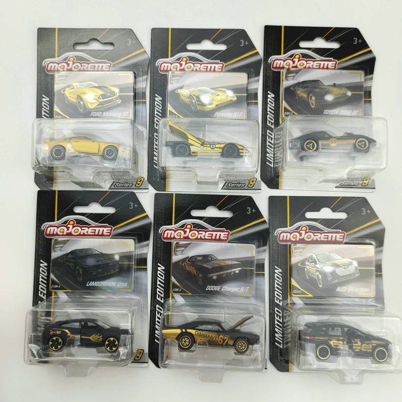 

Majorette Black Gold Limit Edition Cars AUDI Q4/PORSCHE 917/LAMBORGHINI URUS 1/64 Die-Cast Model Toy Vehicles