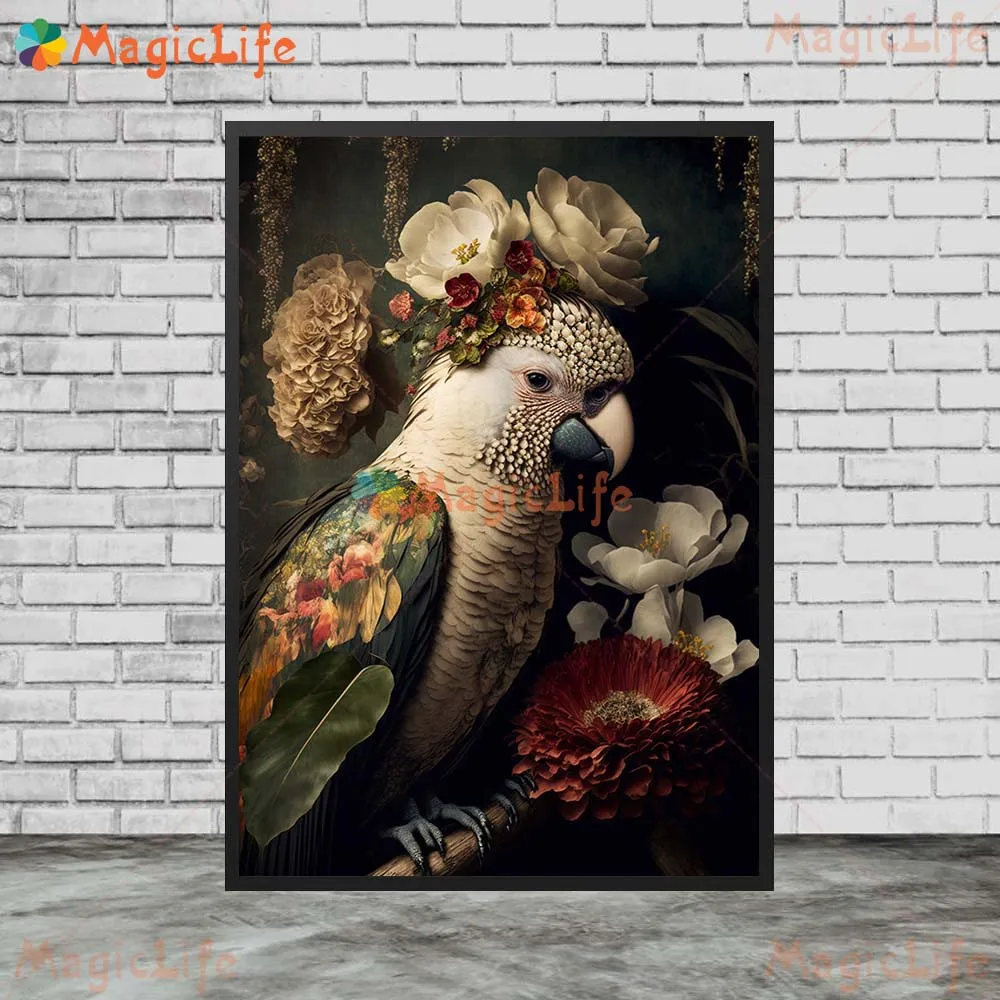Tropical Animals Flower Flamingo Owl Posters Wall Pictures For Living Room Nordic Poster Wall Art Canvas Painting Unframed