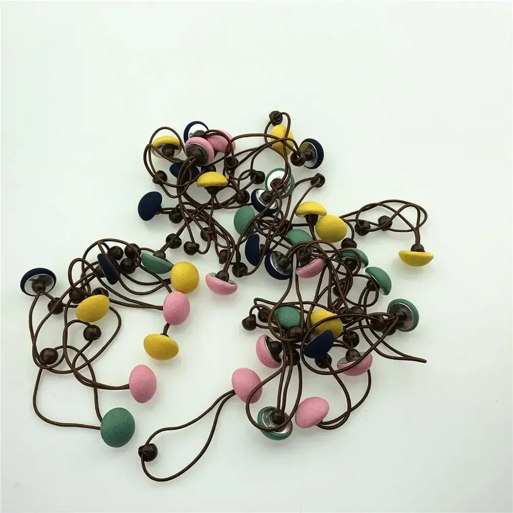 50pcs for Hair Accessories Hair Rope Button Ring Aprons Tied Elastic Band