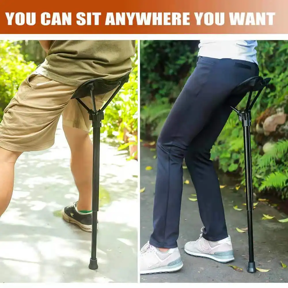 Aluminum alloy Stool Mini Portable Retractable Stool Adjustable Outdoor Furniture Folding Chair Camping Hiking Fishing Line Up