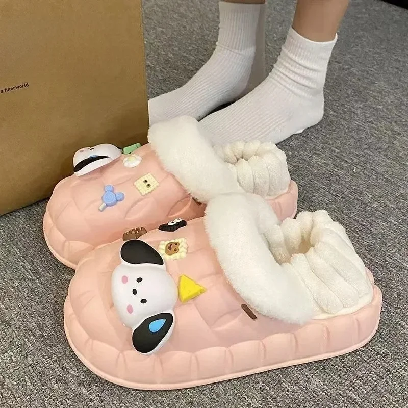 (Dripping sweat dog) back bag pink