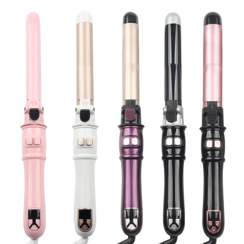 Professional Hair Rotating Curlers LCD Digital Ceramic Hair Curler Lcd Curling Iron Roller Curls Wand Waver Fashion Styling Tool стайлер для волос cloud nine the curling wand