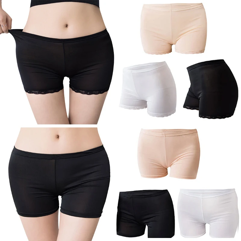 Ropa Interior Ajustada de Suave Pantalones Seguridad, Panties Suaves sin Costuras, Se bajo la Falda, Transpirable, Seda de Hielo, Ideal para Mujer| | - AliExpress