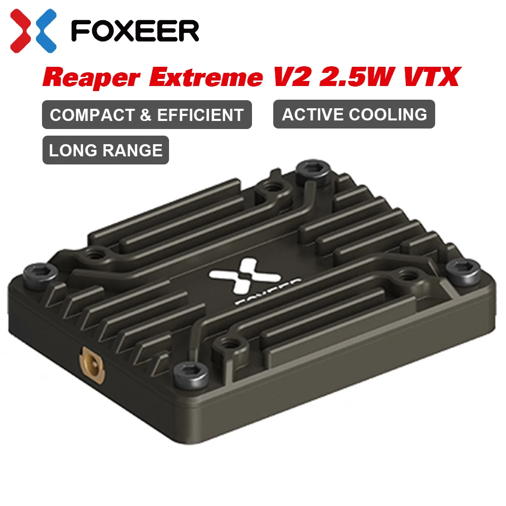 

Foxeer 5.8G Reaper Extreme V2 2.5W High Power 72CH VTX FPV Video Transmitter