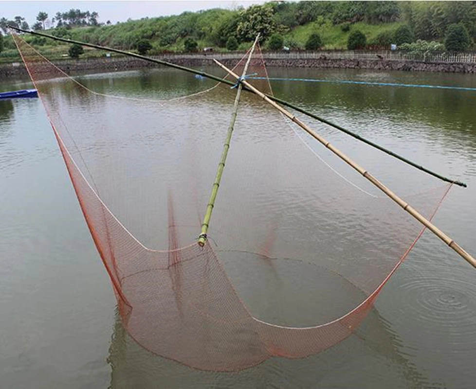 Finefish Strong Nylon Line Moving Small Mesh Fishing Net Carried ...