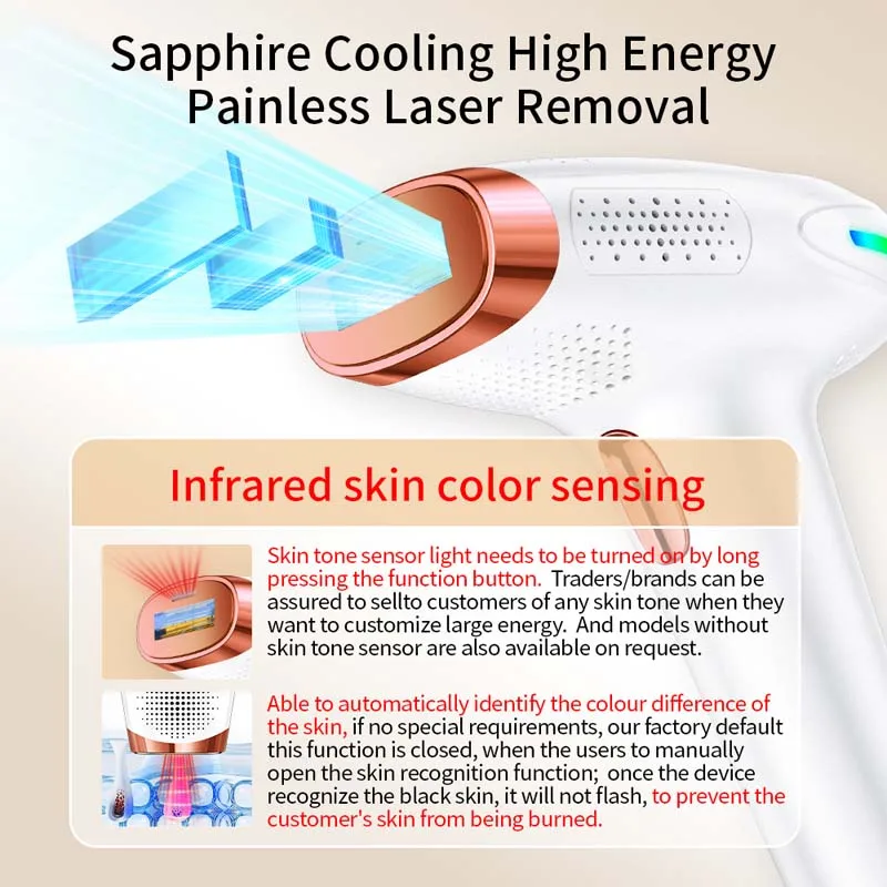 Ipl Laser Hair Removal Device Home Use Portable Ice Cooling System_voghion.com