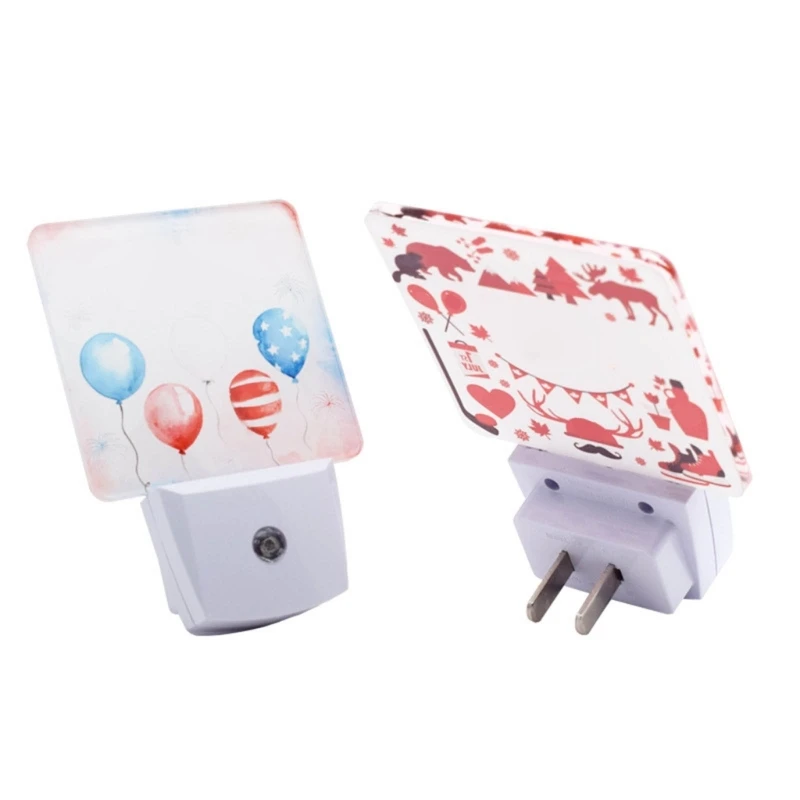 New Creative Christmas Decoration Acrylic LED Light Lamp Blank Sublimation Led Light Ornament DXAF