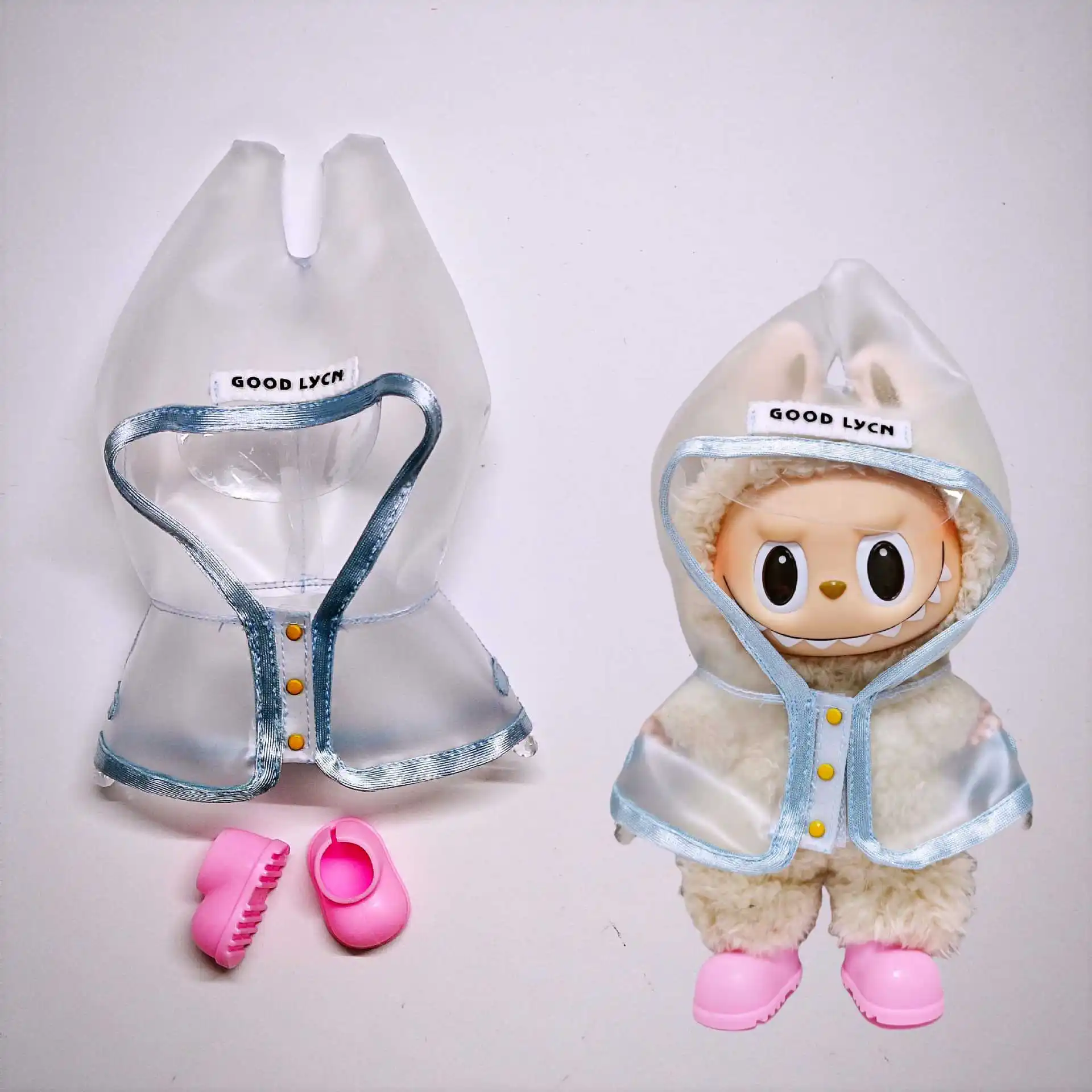 Rain Jacket Set For 17cm Monsters Plush (NO DOLL) - With Shoes