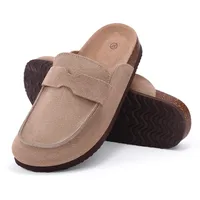 Evshine sabots en daim à la mode pour femmes, Mules d'intérieur et d'extérieur, sabots en liège, pantoufles pour hommes, chaussures de pomme de terre avec Support d'arc 2