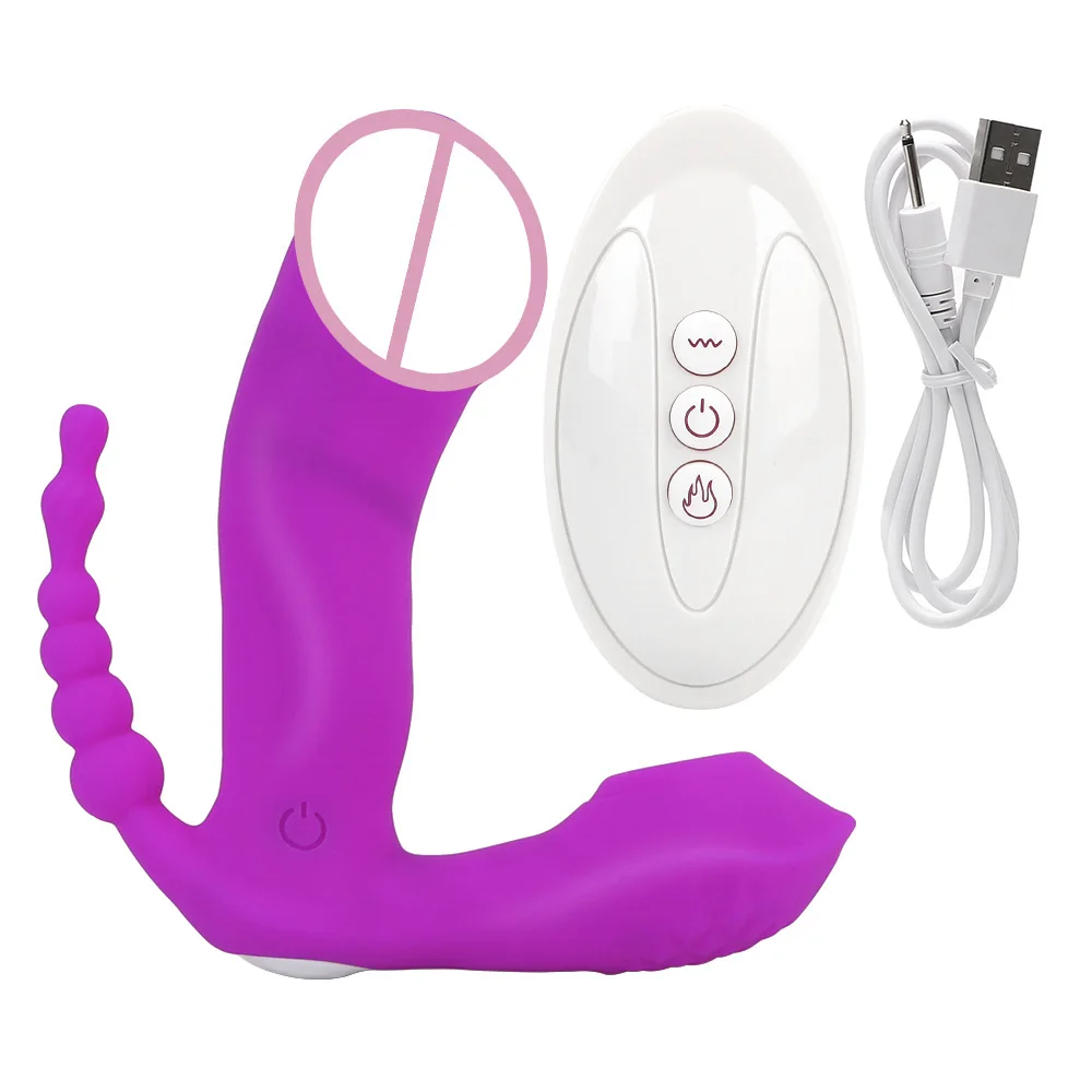 Leistungsstarker tragbarer Dildo-Vibrator, Anal-Feminina-Klitoris-Stimulator, 3-in-1-Saugvibrator, Sexspielzeug_voghion.com