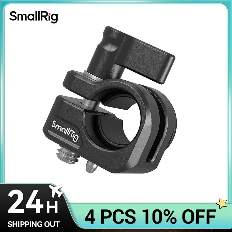 SmallRig 12mm/15mm Single Rod Clamp Works with SmallRig Cage to Provide Follow Focus Solution for Complete Shooting System 3598