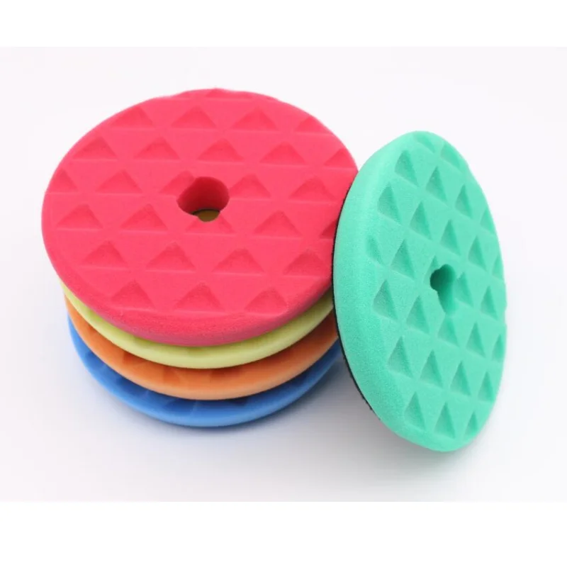 2 Pcs 125mm Car Sponge Polishing Pad Buffing Waxing Clean 5 Inch Polisher Removes Scratches Automotive Repair Polish Buffer Foam 4 inch buffing sponge pad set car polisher waxing pads car polish buffer drill adapter wheel polishing removes scratches