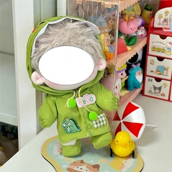 Raincoat Outfit Set for 10cm Cotton Dolls - Stylish Doll Apparel and Accessories (Green raincoat)