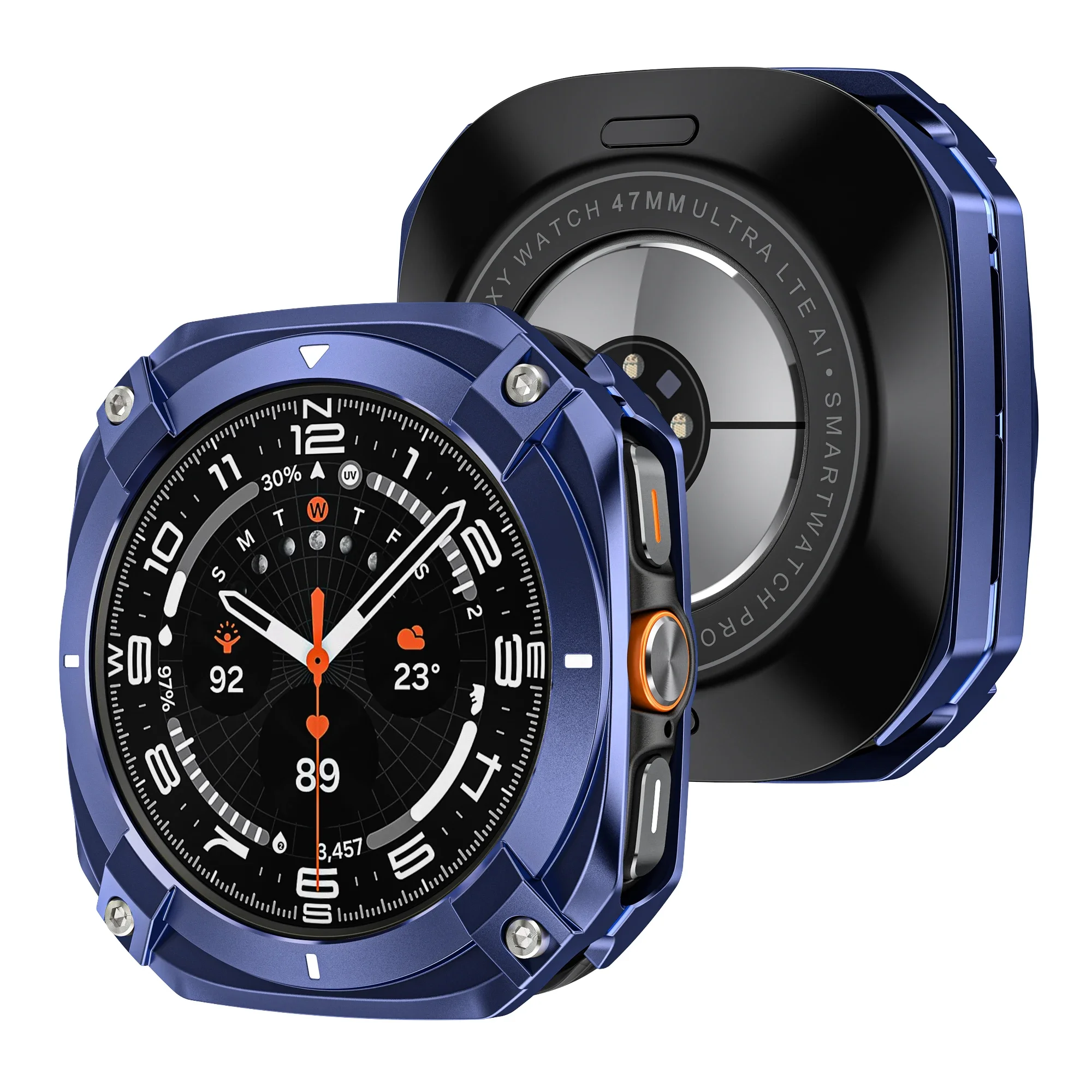 Premium Aluminum Alloy Protective Case with Screen Protector – Men's Watch Cover Accessories