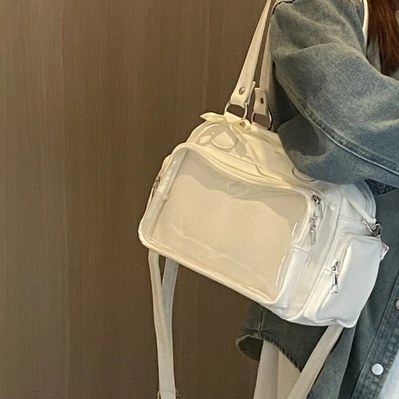 Anime Two-Dimension Japanese Uniform Bag Jk Shoulder Bag Large Capacity Crossbody Versatile Badge Display Bag Doll Itabag Purse