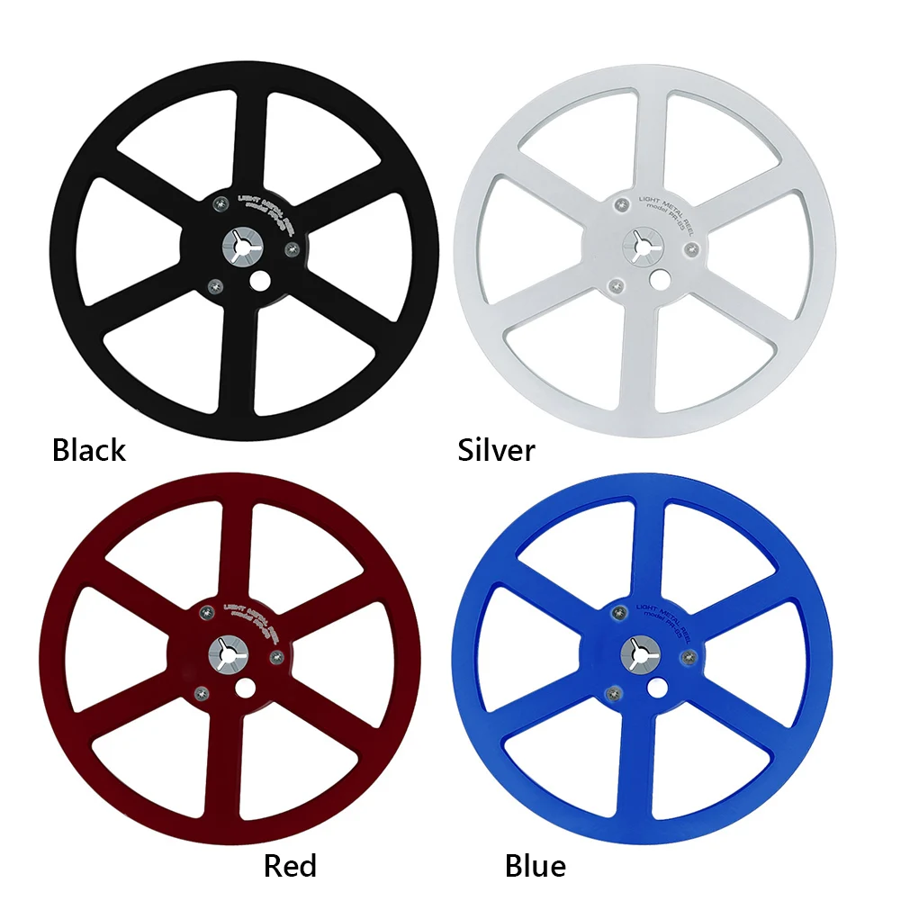 7 Inch Take Up Reels Opening Machine Parts 6 Hole Light Metal Aluminum Takeup Reel Empty Tape Reel