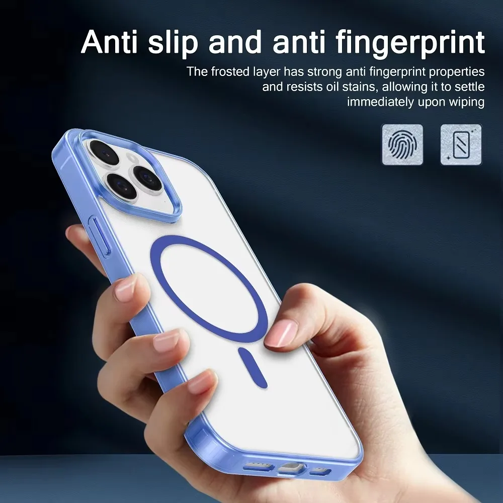 iPhone Clear Magnetic Case Anti-Fingerprint 4