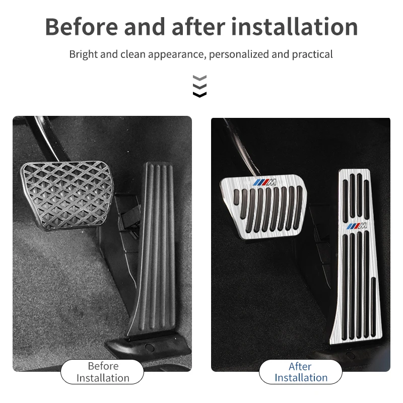 자동차 페달 커버 브레이크 페달 커버 BMW 5 시리즈 X5 F10 F07 F30 E90 E60 G23 E83 E84 G30 G20 F10 F15 F48 G01 G02 G05 G32 G60용