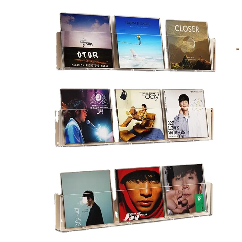 Minicadena Cd Organizer Rack Storage Retro Display Capacity Stand Cute Luxury Portable CD Rack Insert Porta Cd Music Furnitures