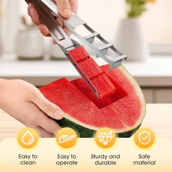 Stainless Steel Watermelon Cutter Artifact Salad Fruit Slicer Cutter ToolS Watermelon Digger Kitchen Accessories Gadgets 2025