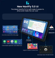 NaviFly 9 10 inch 1280*720 Car Multimedia Video Player Universal Stereo Radio GPS For Volkswagen Nissan Hyundai Kia Toyota - Image 2