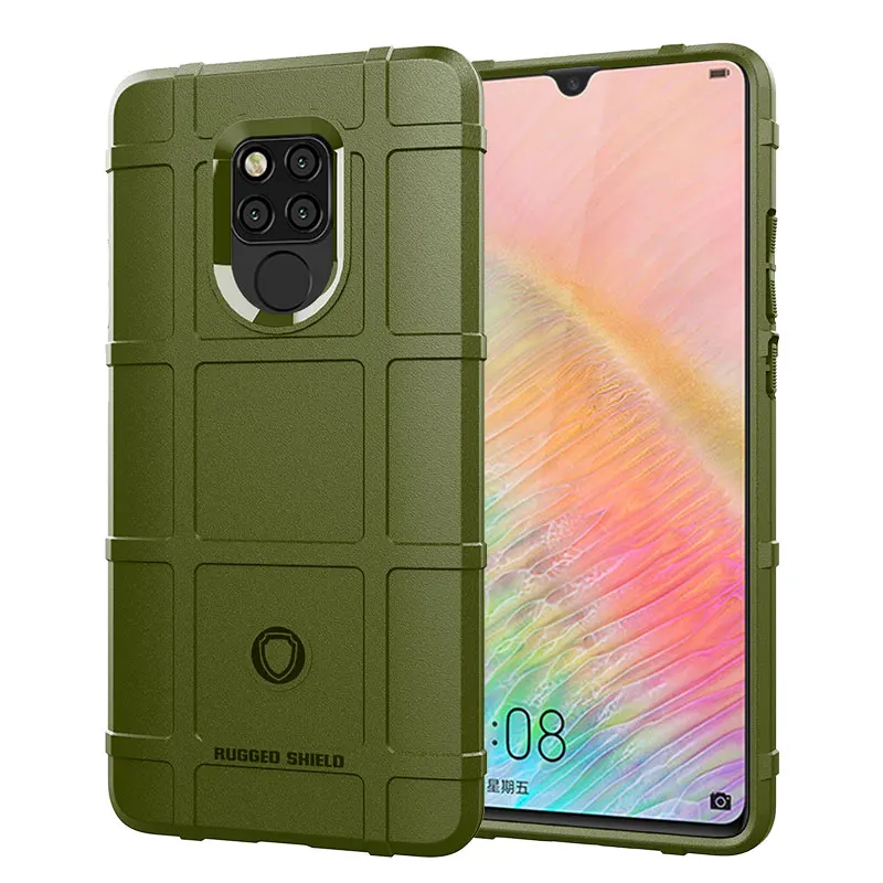 Armor Heavy Phone Case for Mate 20 X Shockproof Matte Rubber Cover for Huawei mate 20x 20 X Soft Silicone Shield Cases 6
