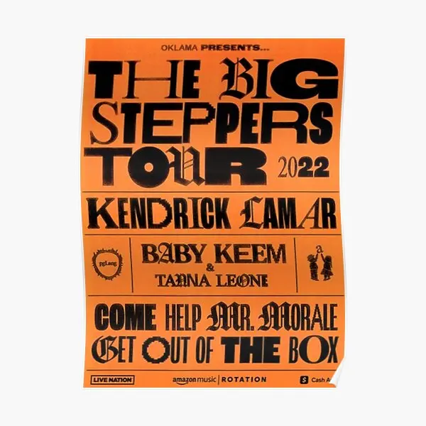 

Постер Big Steppers Tour 2022, современная картина, украшение на стену, винтажный художественный роспись, декор комнаты, забавная домашняя картина без рамки