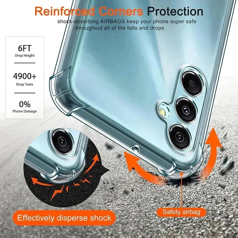 Enhanced Shockproof & Antiskid Phone Case with Four-Corner Anti-Drop Protection