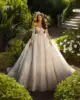 Exquisite Wedding Dress Ball Gown Strapless Appliques Sequins Pearls Long Sleeve Floor-Length Bride Vestido De Noiva Custom Made 3