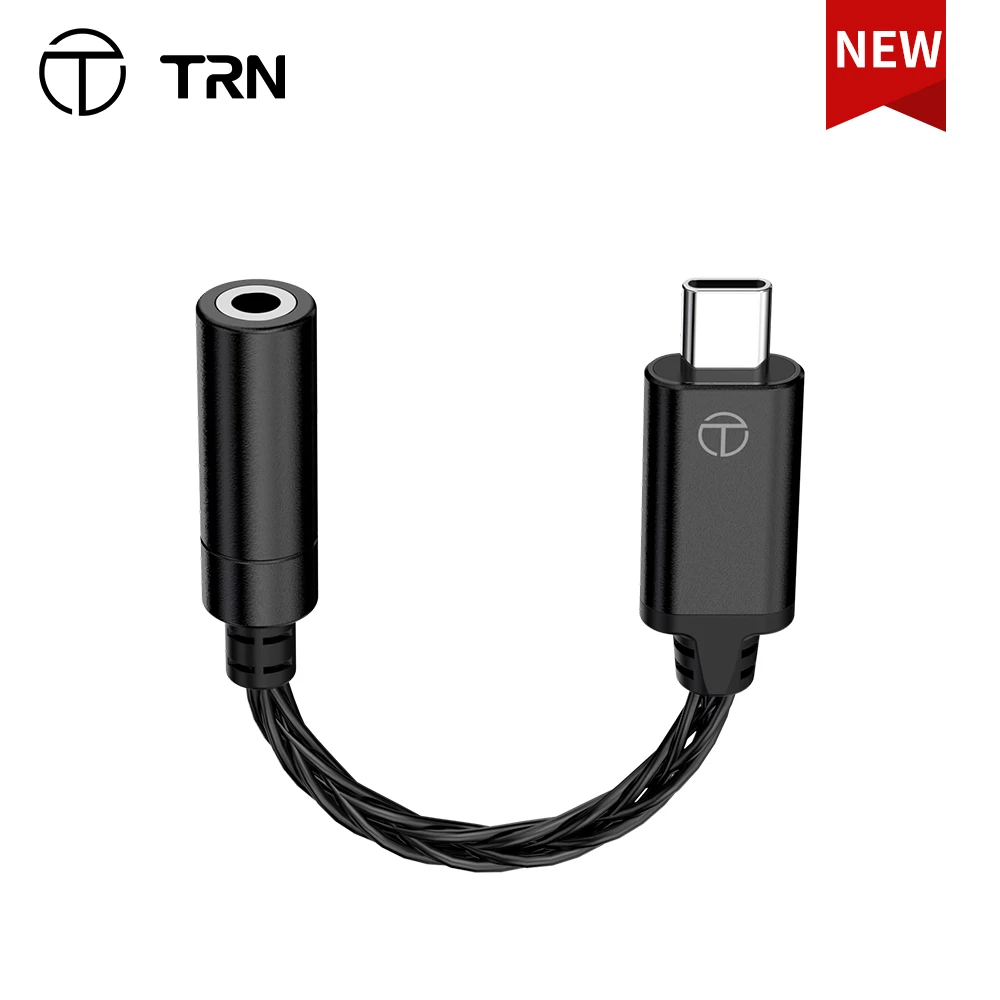TRN TE DAC AMP Adapter Type-C to 3.5mm Audio Cable  chip Earphone Amplifier PCM 192kHz For TRN Flagship Store